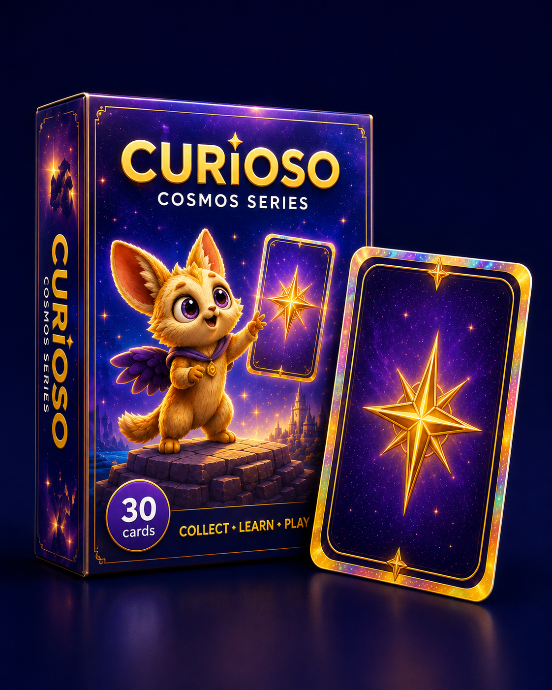 Curioso Cosmos Series deck box — 30 cards